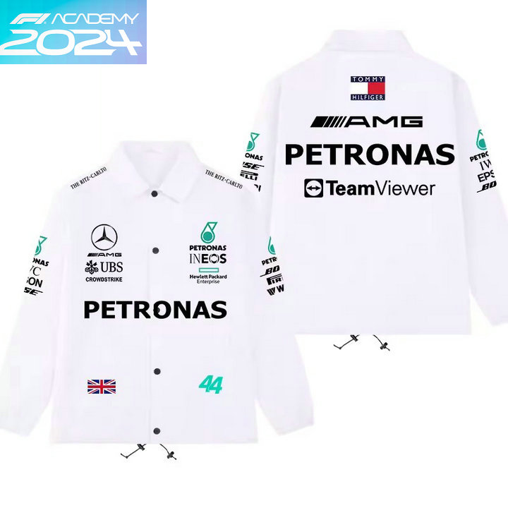 2024 Veste Mercedes Benz AMG Petronas F1 Lewis Hamilton 44 Surchemise Homme